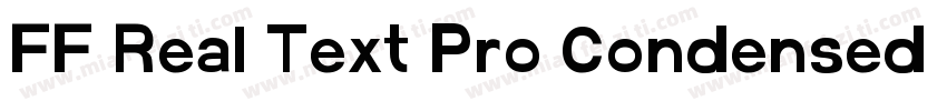 FF Real Text Pro Condensed Medium字体转换